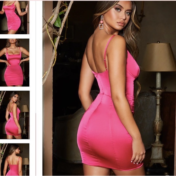 Oh Polly pink mini dress - Picture 4 of 12